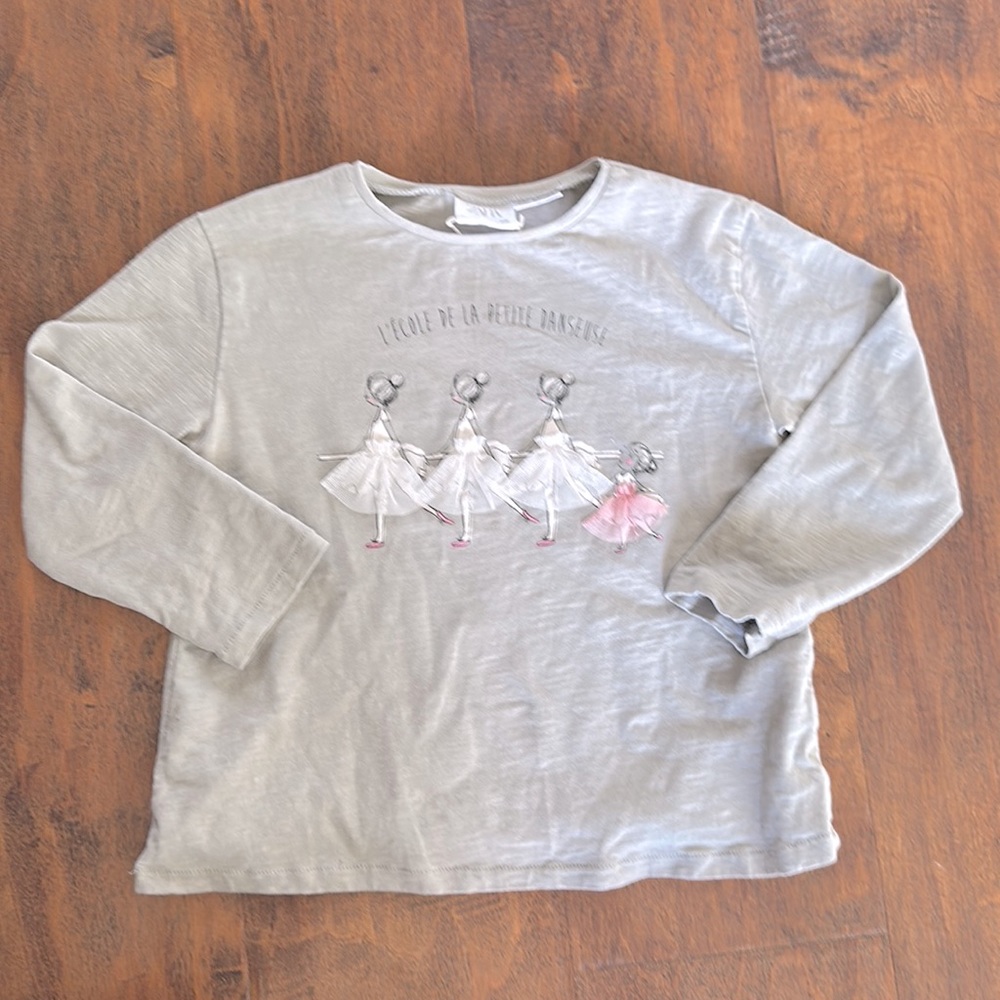 Zara Ballerina Long Sleeve Top 2-3T